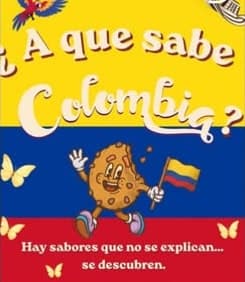 La mascota de Kapola con la bandera de Colombia